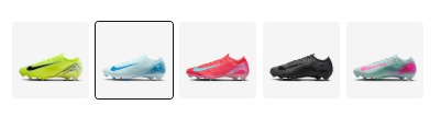 Cores Chuteira Nike Mercurial